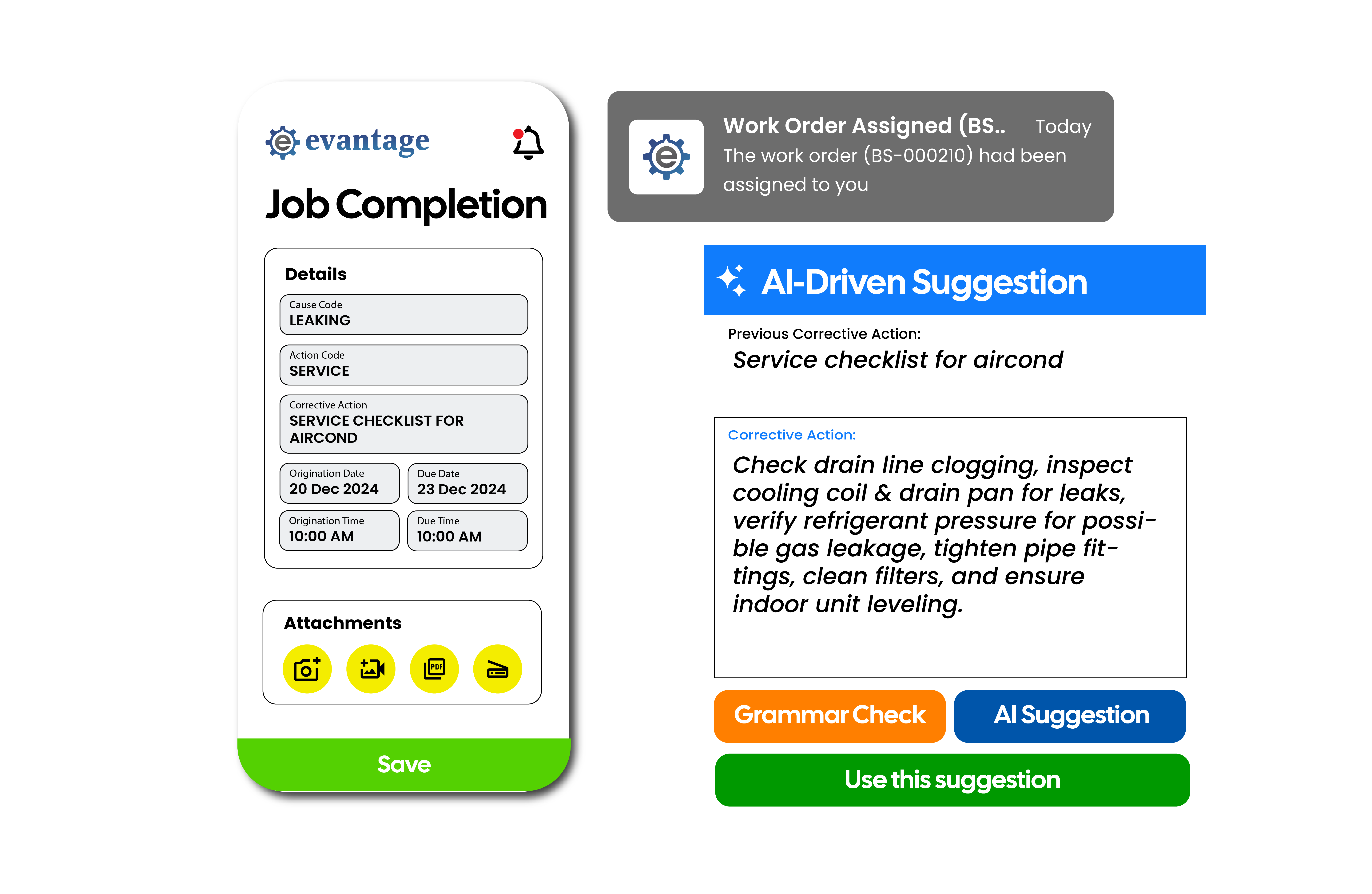 Evantage CMMS Mobile App